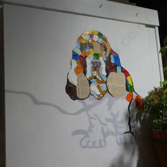 Canvas dog artwork