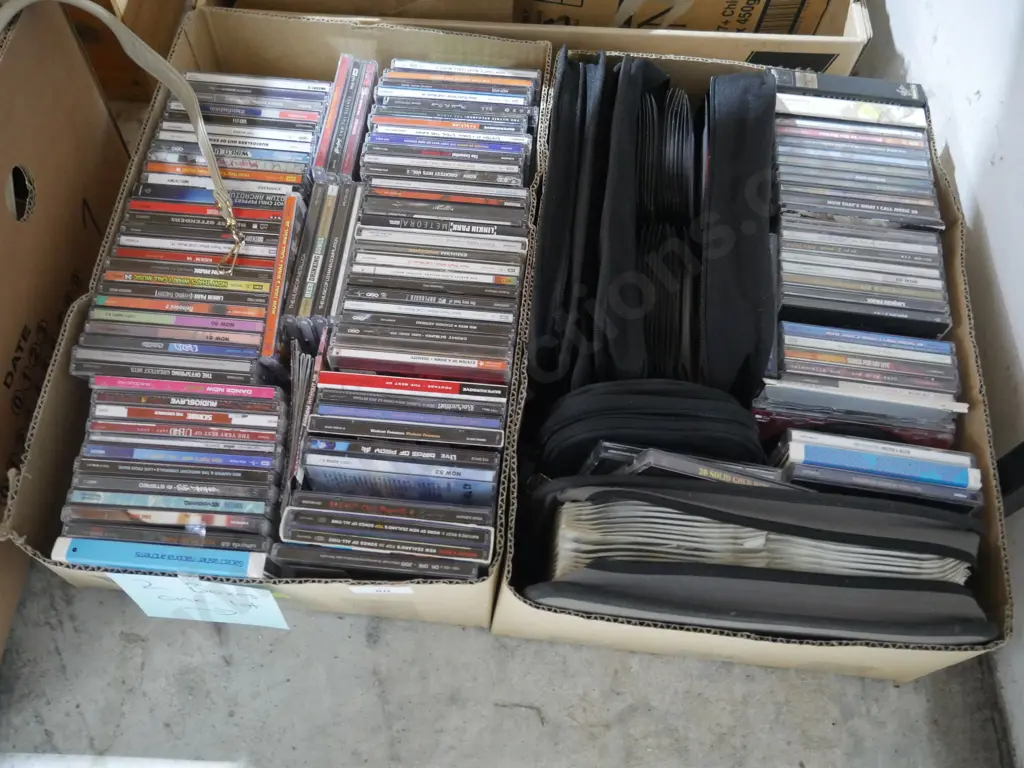 2 boxes of CDs Image 1++