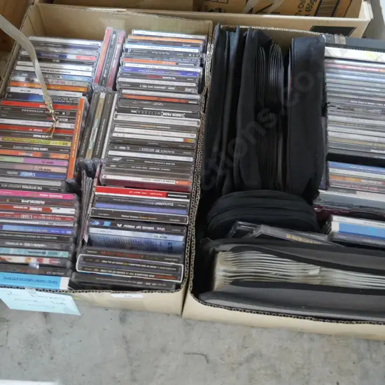 2 boxes of CDs