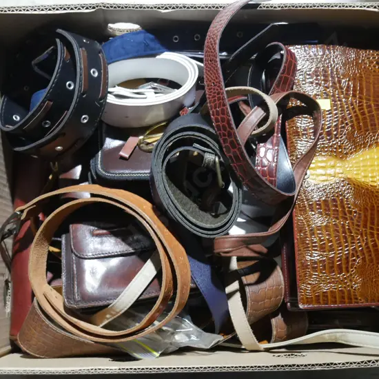 Belts, handbags etc