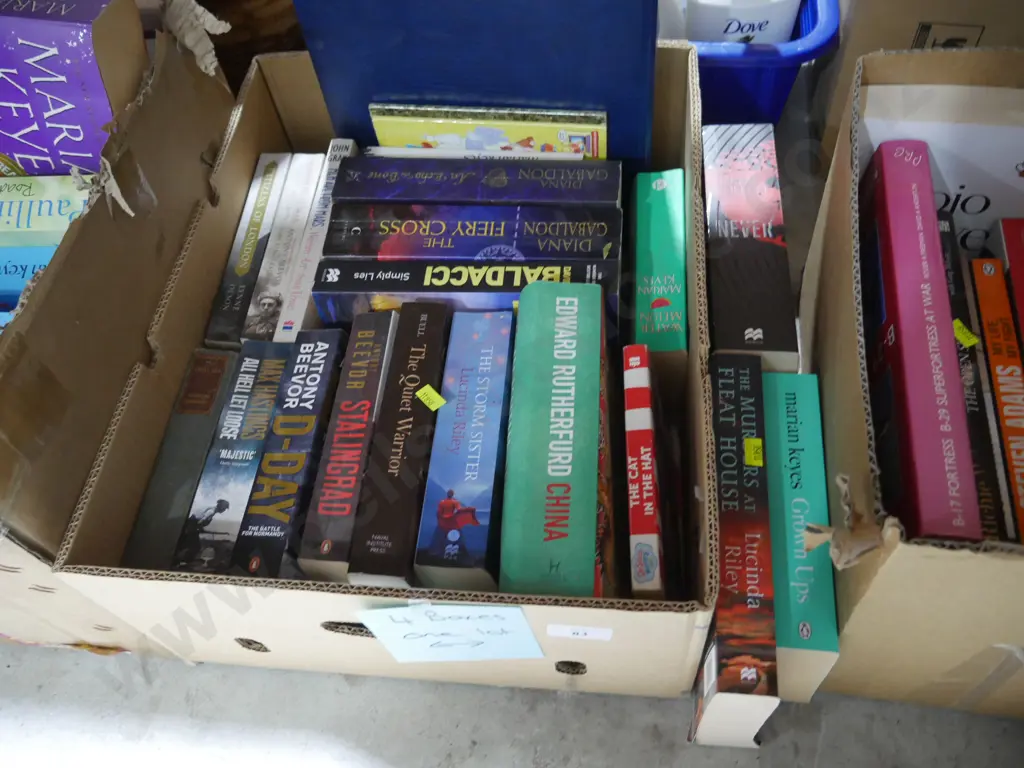 4 boxes of books etc Image 1++