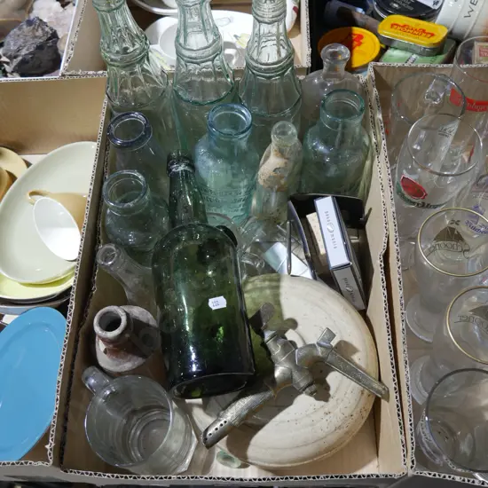 Old glass bottles