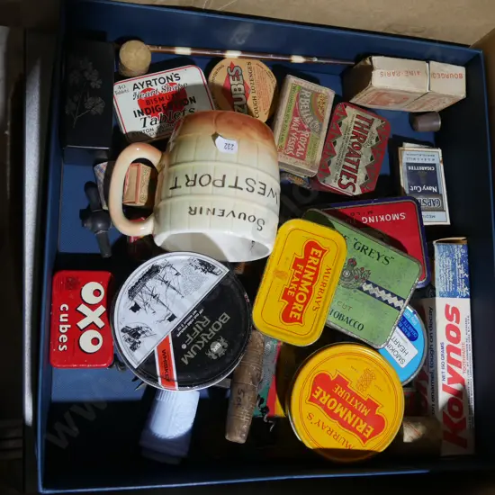 Old tins etc
