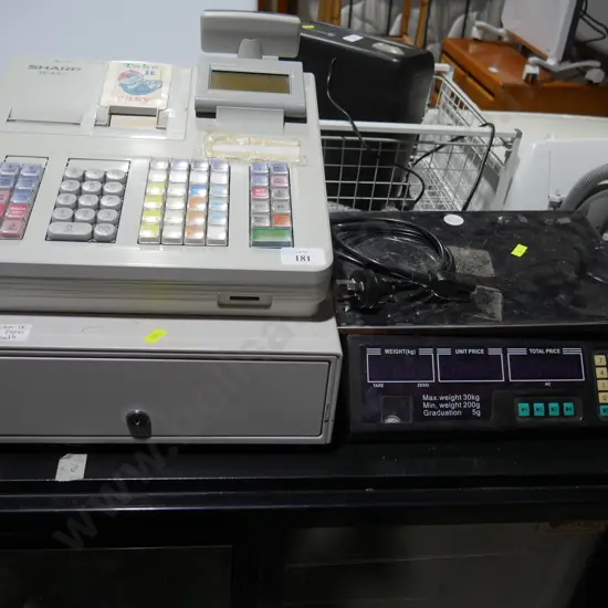 Scales and till