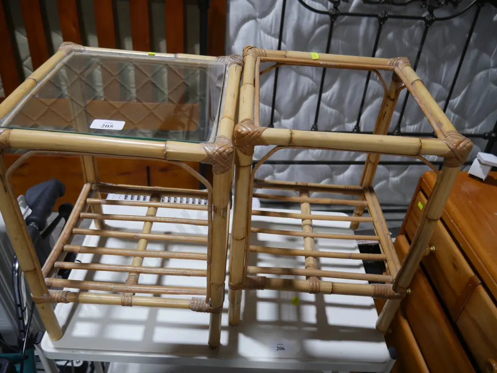 Two cane tables Image 1++