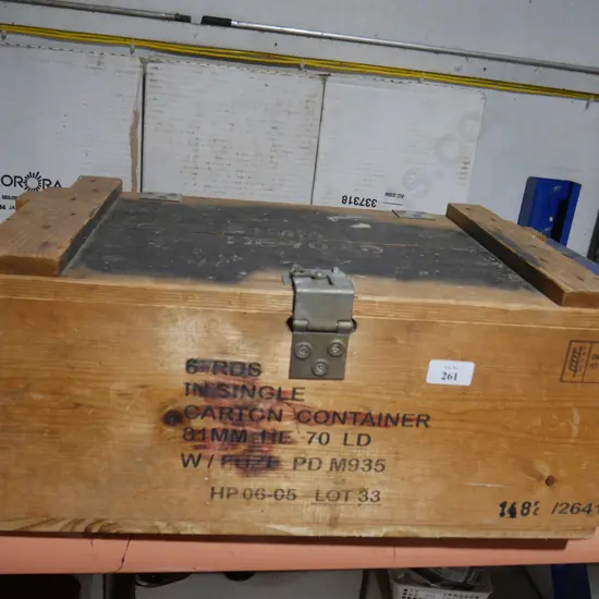 Wooden ammo box