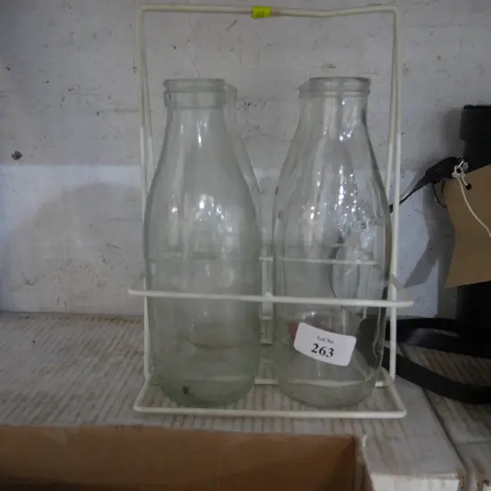 Milk bottles
