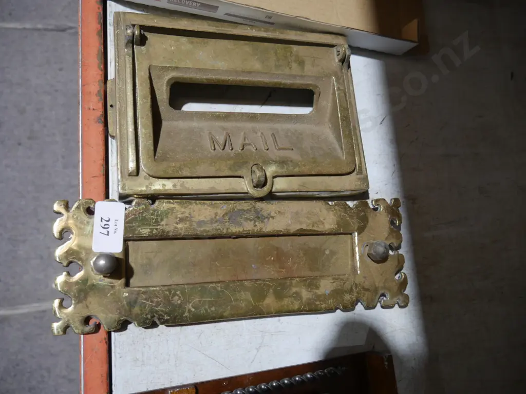 Brass letter box plates Image 1++