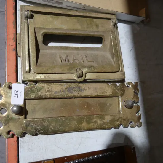 Brass letter box plates
