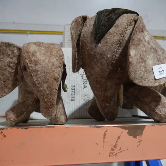 Two felted animals