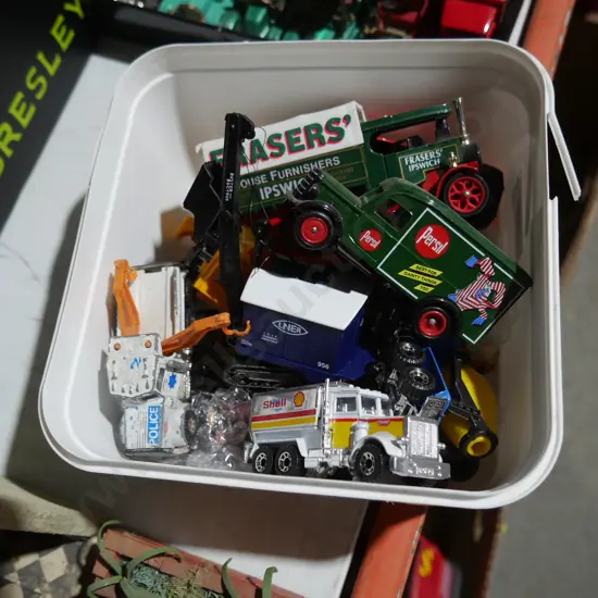 Toy trucks etc