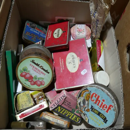 Tins etc