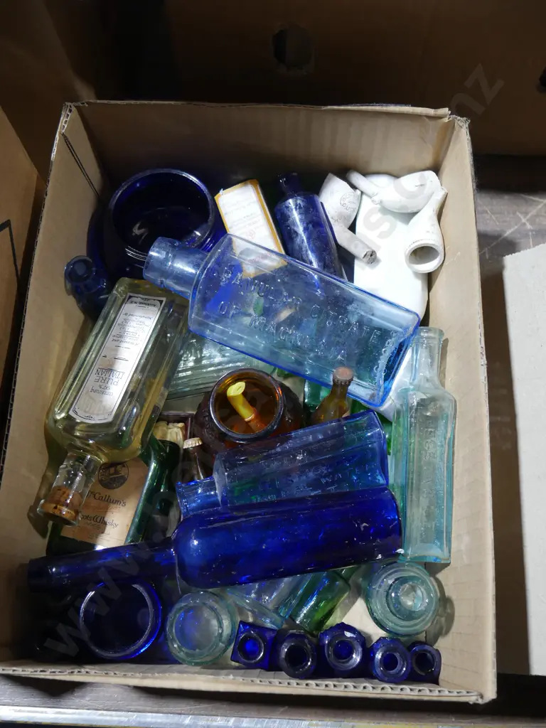 Coloured glass bottles Image 1++