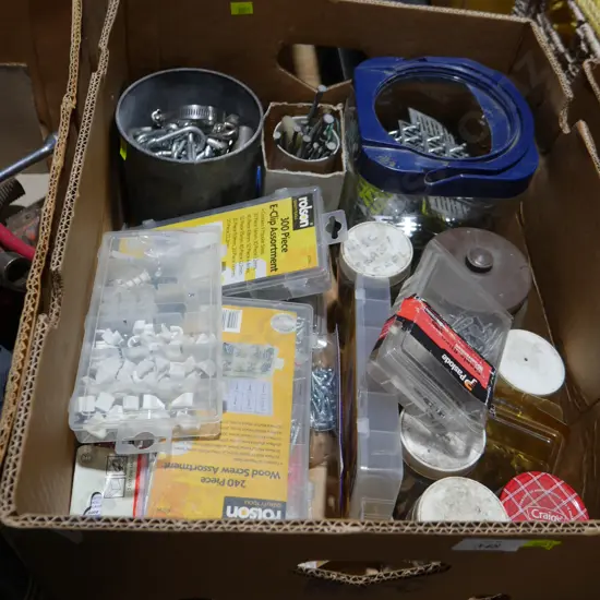 Assorted nails, screws etc