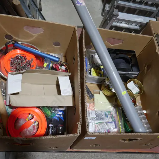 Two boxes of fishing gear