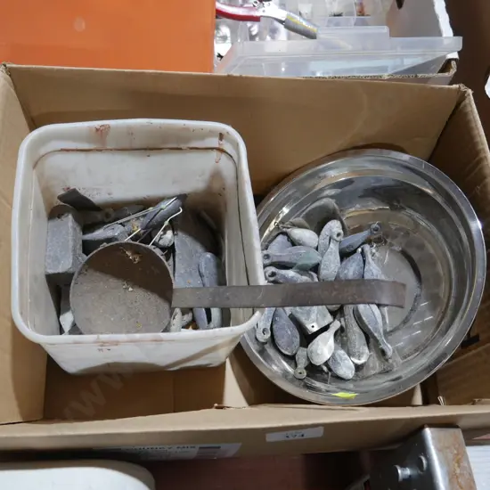 Fishing sinkers etc