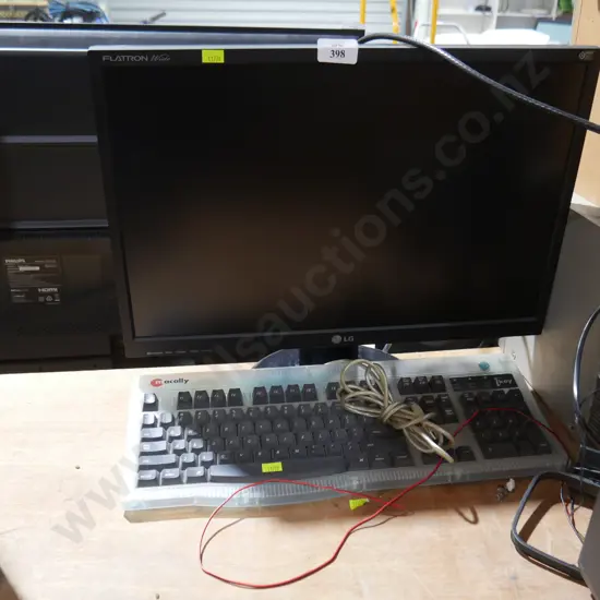 Keyboard and monitor