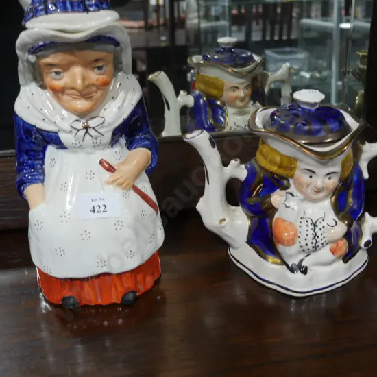 Character jug and tea pot