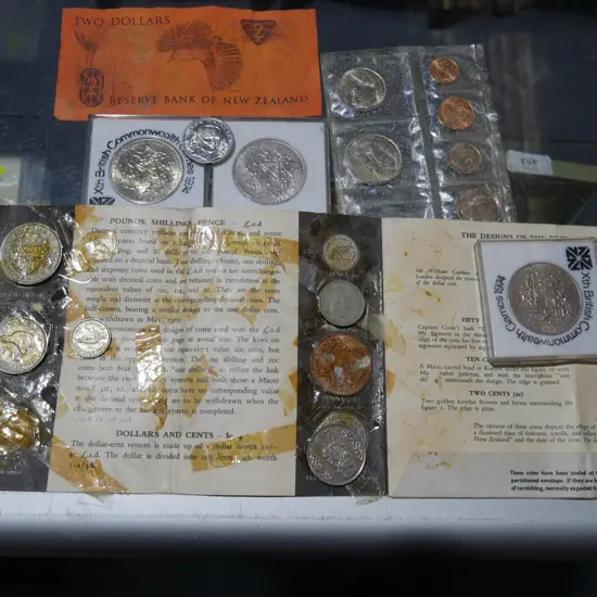 Assorted coins