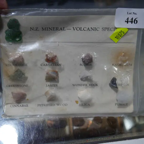 New Zealand mineral - volcanic specimens