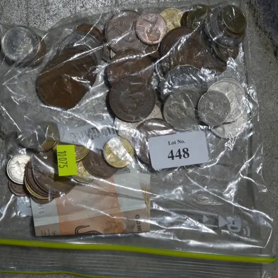 Australian banknote and coins