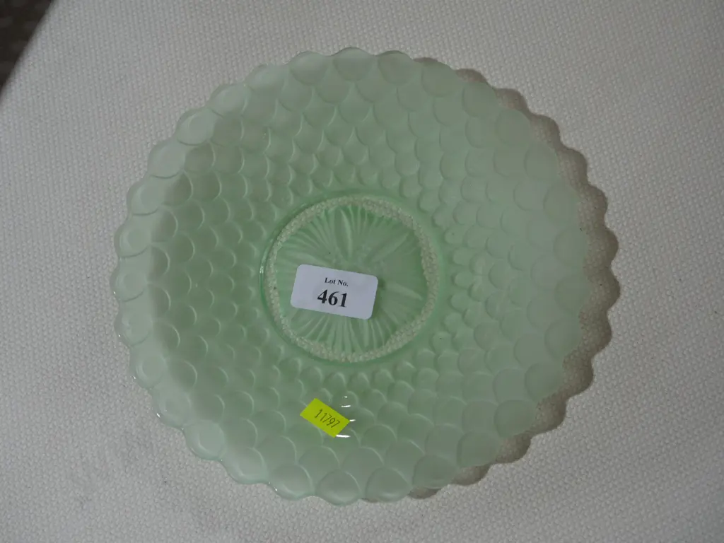 Uranium glass dish Image 1++
