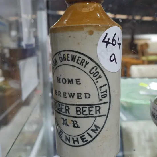 Marlborough brewery stone ginger beer bottle