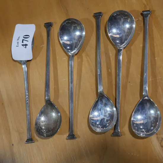 Set of 6 Sterling Silver tea spoons