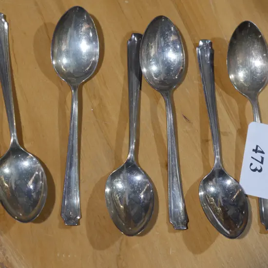 Set of 6 Sterling Silver teaspoons