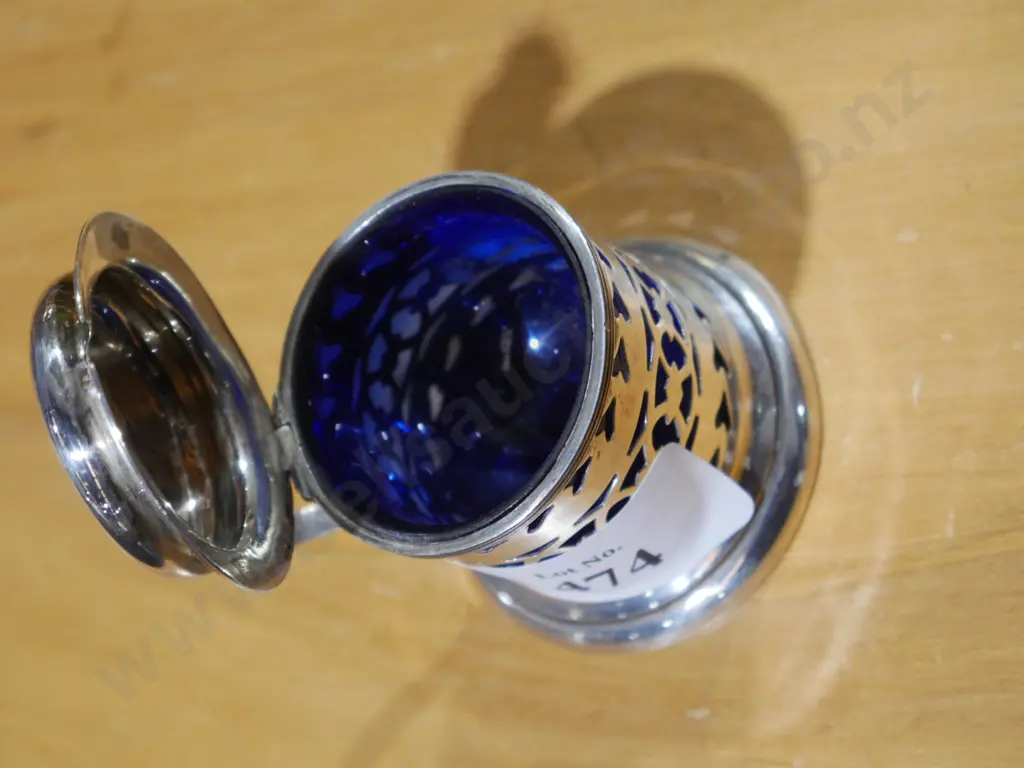 Sterling Silver mustard pot Image 1++