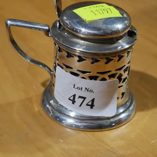 Sterling Silver mustard pot