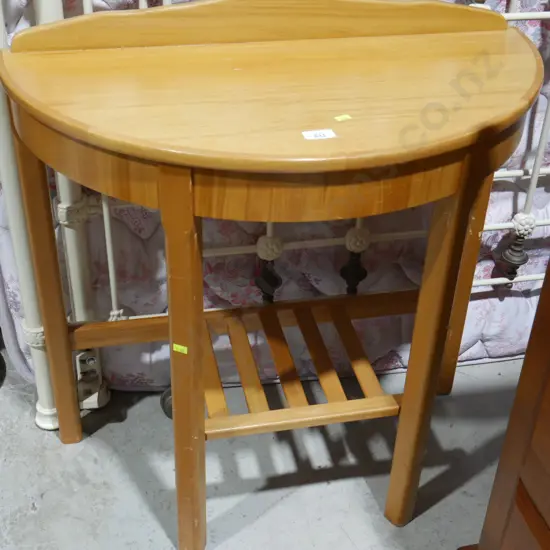 Oval hallway table