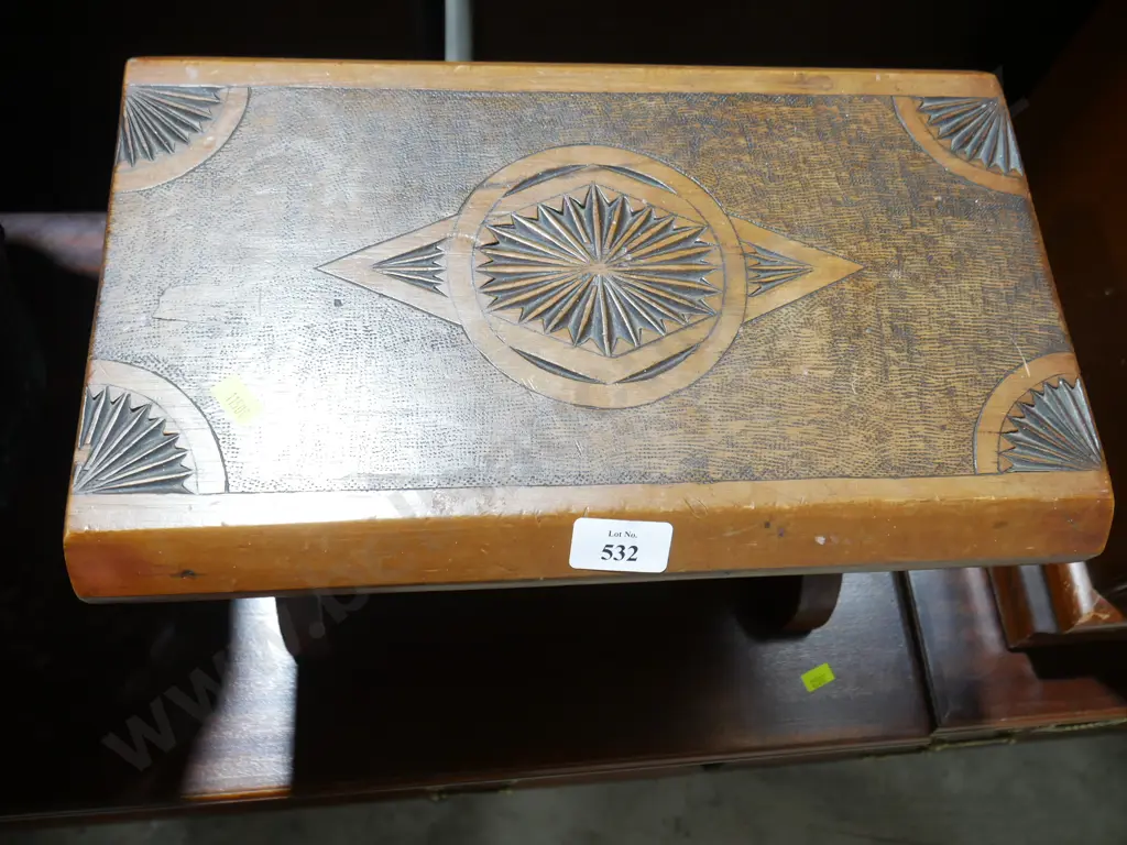 Carved stool Image 1++