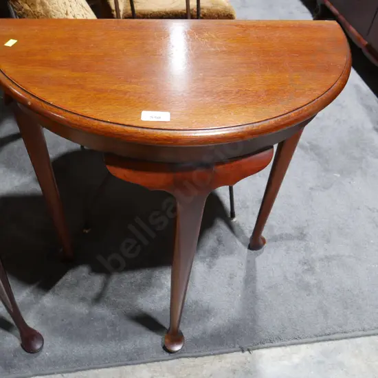 Oval hallway table