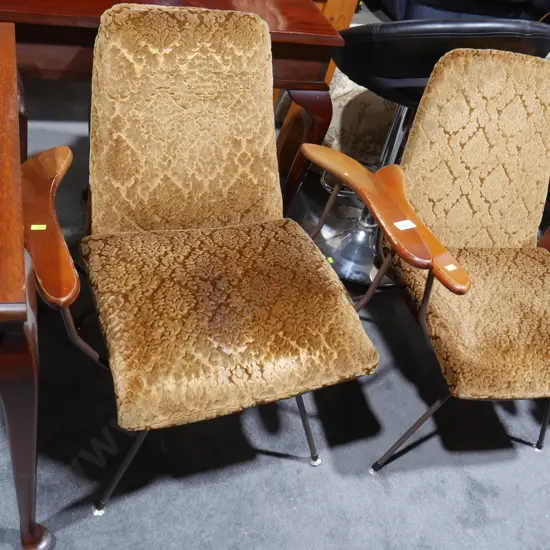 2 retro armchairs