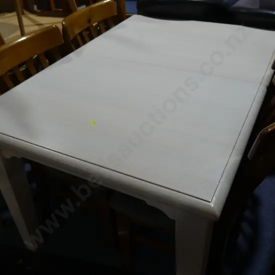 Dining table and four chairs