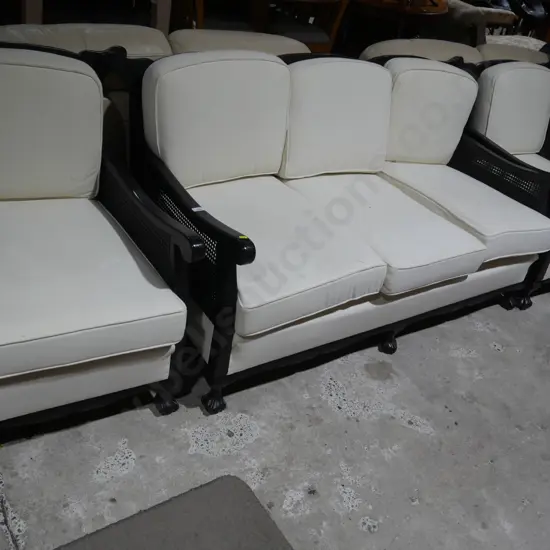 Three piece bergere lounge suite