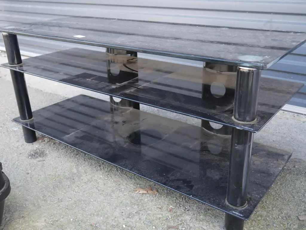 Glass tv stand Image 1++