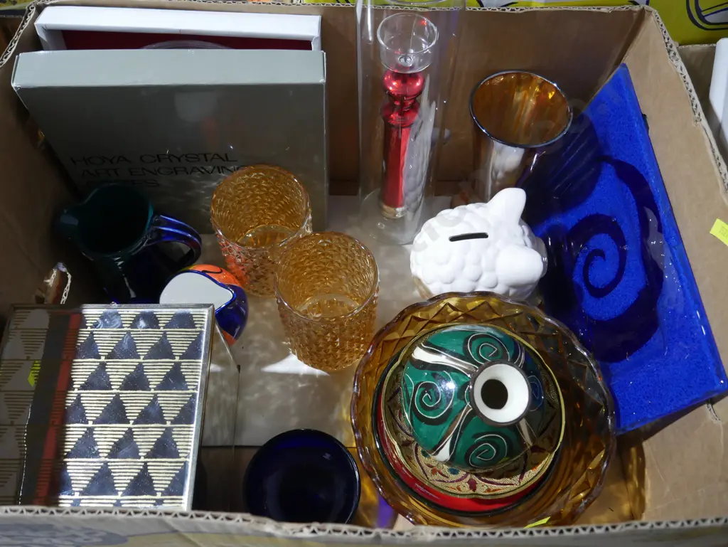 Coloured glass, china etc Image 1++