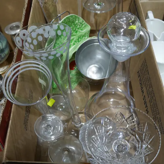 Glasses, decanter