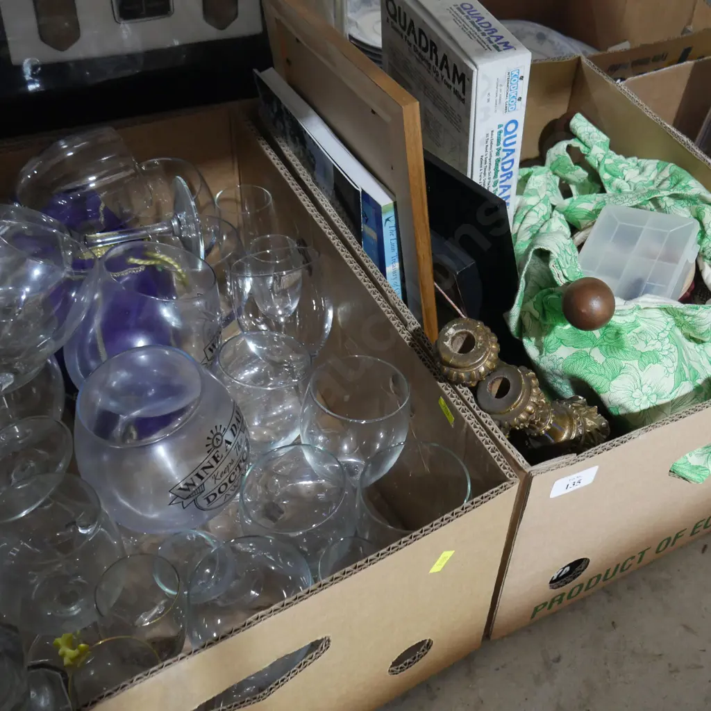 2 boxes, glasses etc Image 1++