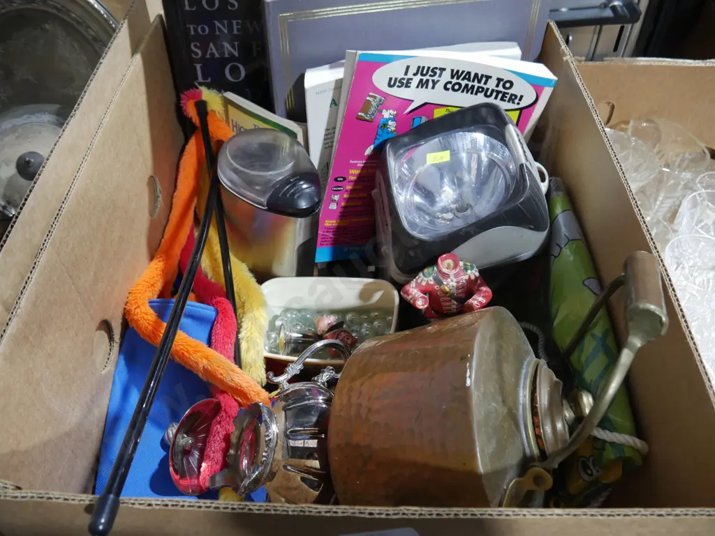 Kettle, books etc Image 1++