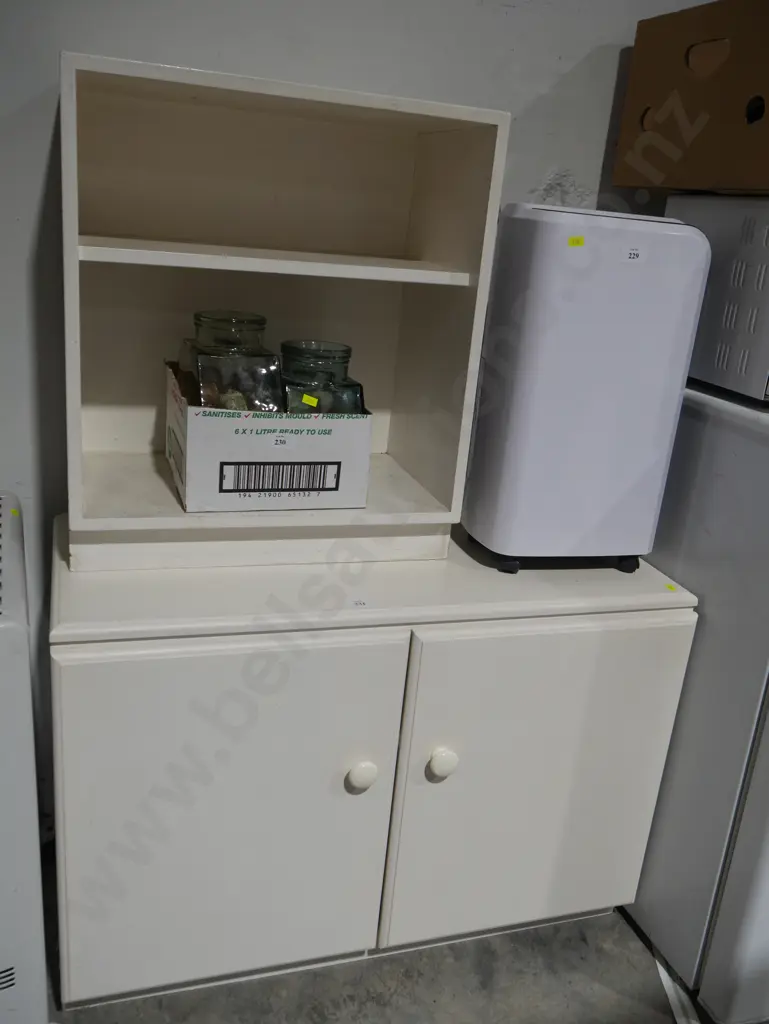 2 white cabinets Image 1++