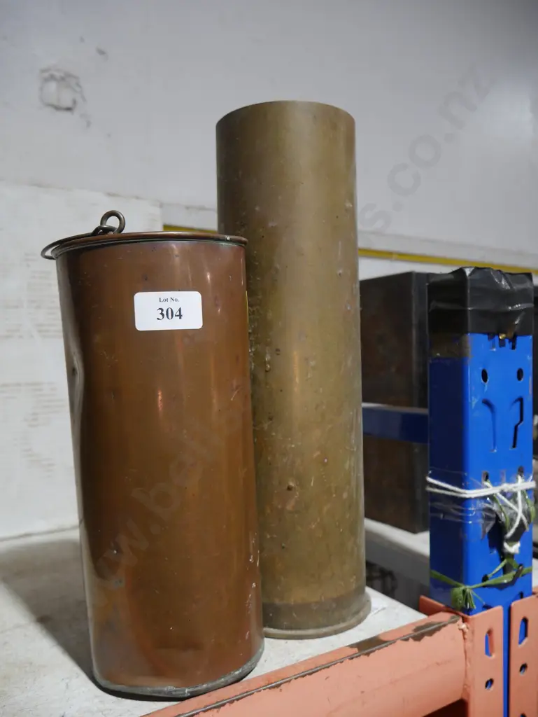 Brass shell and copper jug Image 1++