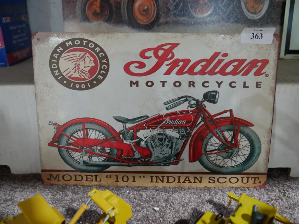 Indian motorcycle tin sign Image 1++