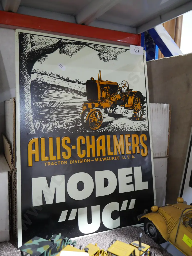 Allis Chalmers tin sign Image 1++