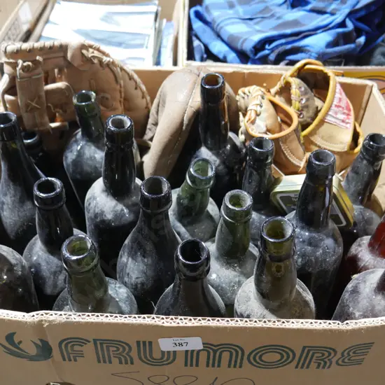 Glass bottles etc