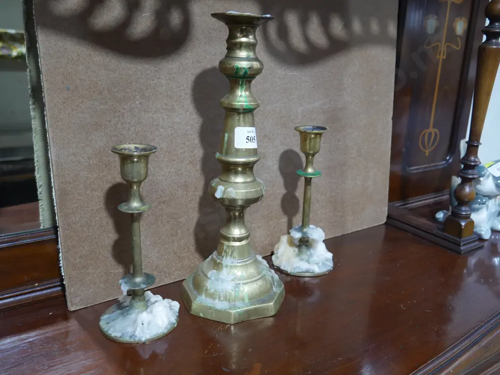 Brass candle sticks Image 1++