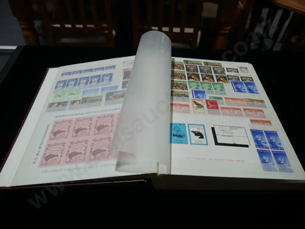 NZ stamp album Image 1++