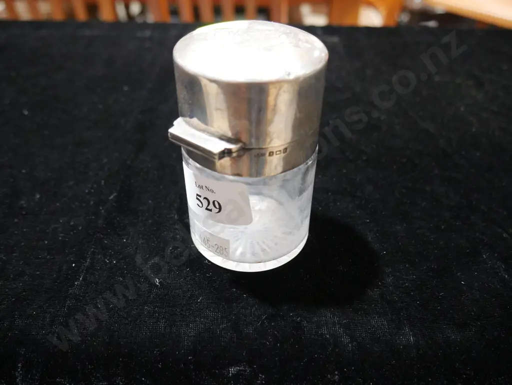 Silver top jar Image 1++
